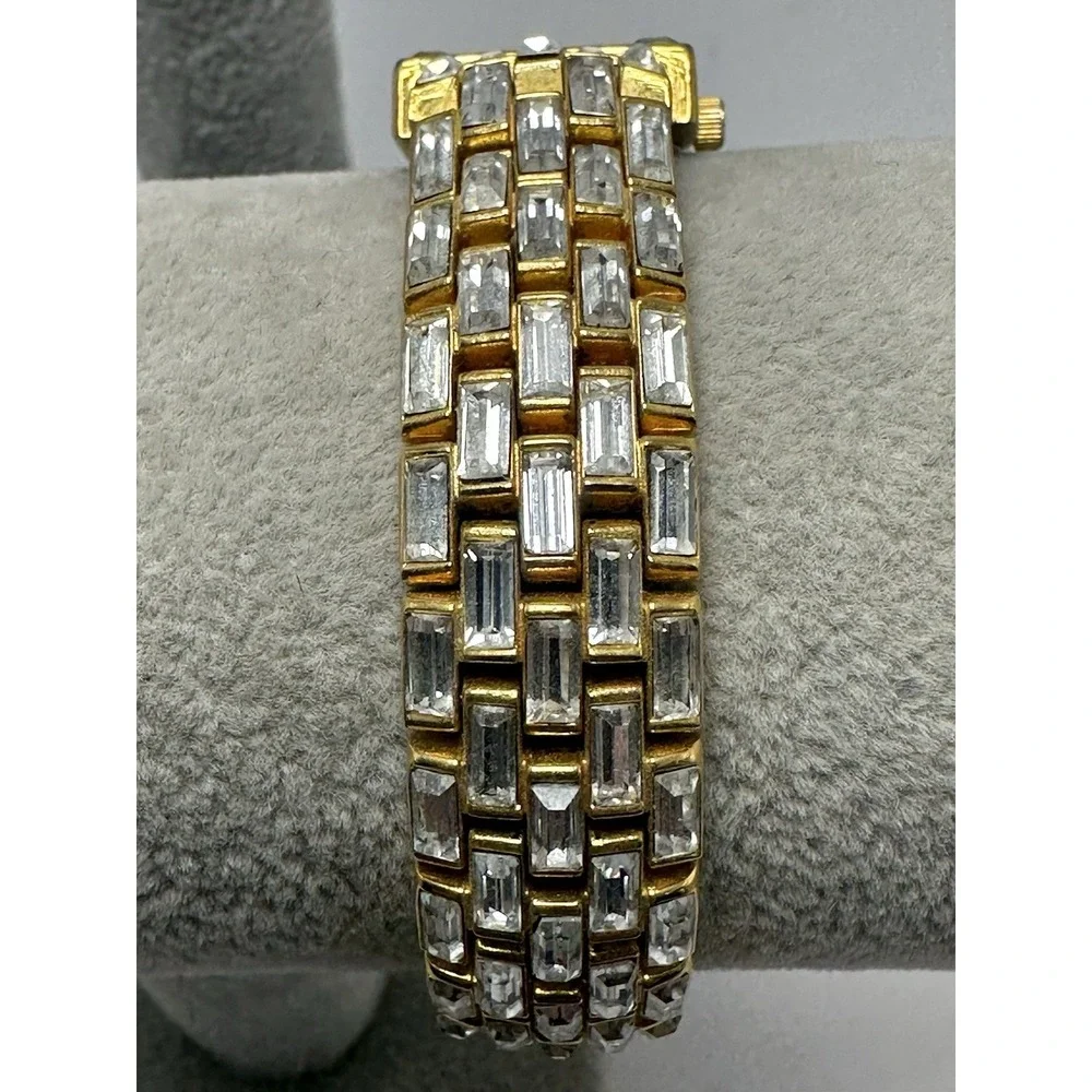 Xanadu Pave Crystal New‎ Battery Ladies MOP Watch 19MM 7.25